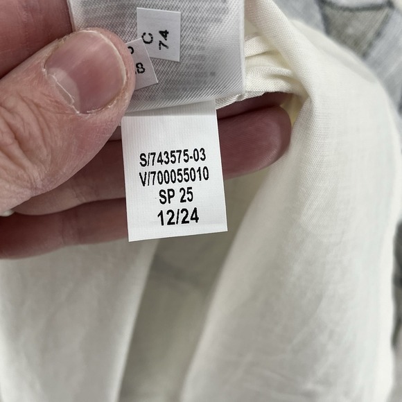 Banana Republic Shift Dress Women's Size XL Linen Tropical Resortwear Short NWT - Picture 7 of 9